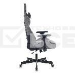 Кресло игровое Zombie VIKING 7 KNIGHT Fabric серый Loft ромбик текстиль/эко.кожа с подголов. крестовина металл, фото18