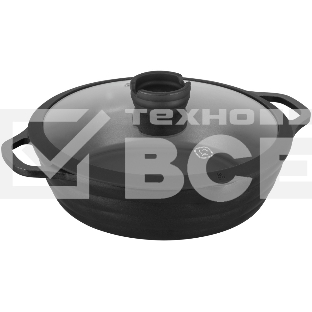 Сотейник Rondell Pacific RDA-1907 d=28см (с крышкой) графитовый