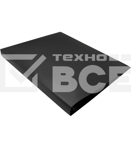 Папка на 4-х кольцах Silwerhof Eco A4 пластик 0.5мм черный