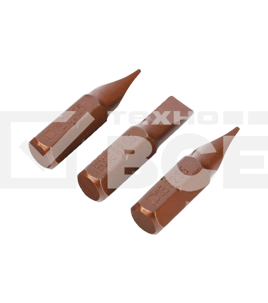 Бита EDGE by PATRIOT SL 5.5.мм, сталь S2, длина 25 мм, 3шт в блистере