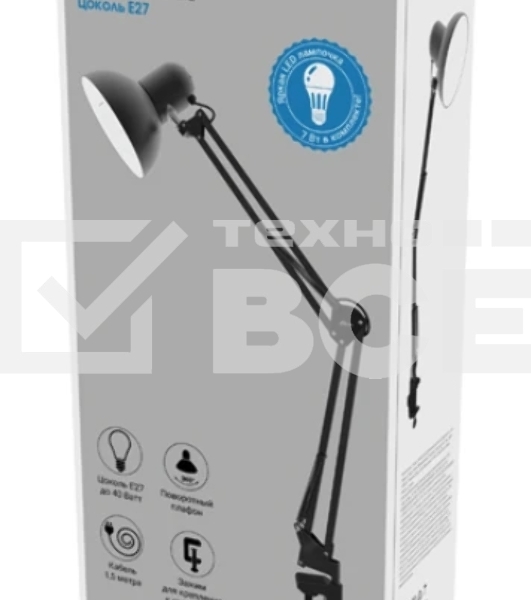 Светильник настольный Ritmix LED-770ES черный