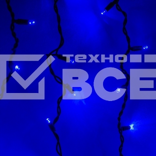 Гирлянда светод. уличная Funray Бахрома SIC-120B,3.0x0.7м,120ламп,синий,IP60,черн.шн.1.5м,СОЕД,