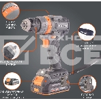 Дрель-шуруповерт аккумуляторная PATRIOT BR 212UES, фото 1