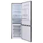 Холодильник Korting KNFC 62370 XN черная нержавеющая сталь двухкамерный 257/94л морозилка снизу, No Frost, фото4