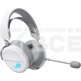 Гарнитура ASUS ROG Pelta белый, беспроводная + проводная, радиоканал, до 90 ч, подсветка, совместимость с PS5