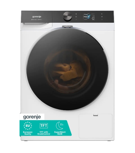 Стиральная машина Gorenje WG8X4AT4, белая, загрузка фронтальная 10.5 кг, 1400 об/мин, класс: A+++