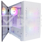 Компьютерный корпус 1STPLAYER DK D3-B White / mATX / 1x120mm & 2x140mm LED fans inc. / D3-B-WH-2F1P-W-1F1-W, фото 1