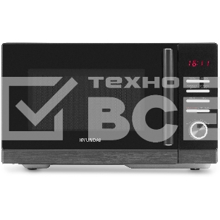 Микроволновая печь Hyundai HYM-D3012 черный 25л 800Вт кнопки, поворотный механизм