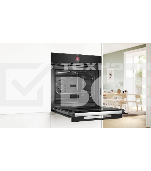Встраиваемый духовой шкаф Bosch HBG9742B1S с 14 режимами нагрева,контроль температуры от 30 °C до 300 °C,объем 71 л