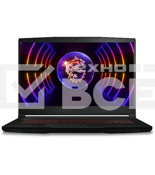 Ноутбук MSI GF63 12UC-2209NL серый Core i5 12450H 16Gb SSD512Gb NVIDIA GeForce RTX 3050 4Gb 15.6