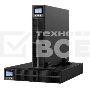Источник бесперебойного питания (ИБП) Crusader Stabline RTIO-1000VA (1000Ва, 900Вт, 8xIEC320, LCD, USB type-B , 2xRJ45, чистая синусоида)