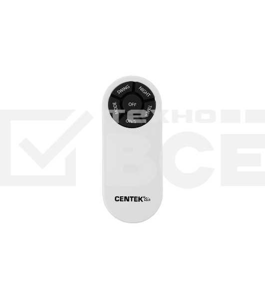 Вентилятор напольный Centek CT-5023 65 Вт, скоростей 4, ПДУ, белый