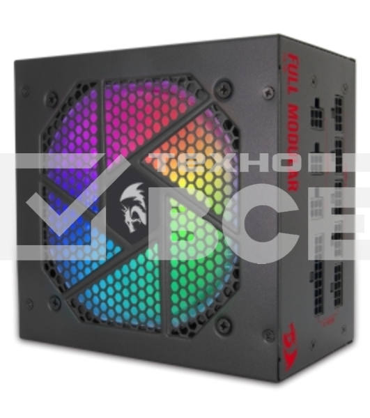 Блок питания для ПК Redragon RGPS-750W 750Вт, модульный, 80+Gold,RGB