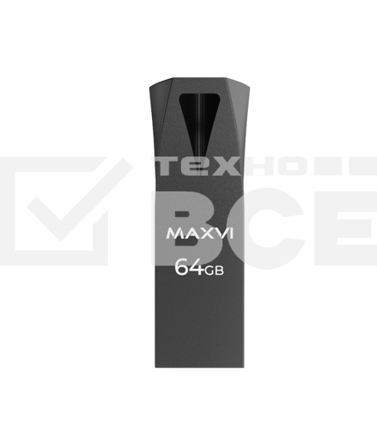 Флеш диск Maxvi MK2 64GB USB 2.0 dark grey