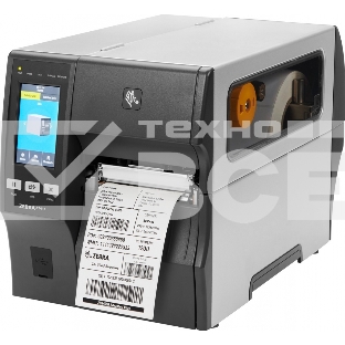 Принтер этикеток термотрансферный коммерческий Zebra ZT411 300 dpi, 356 мм/сек, USB, RS-232, Ethernet, USB Host, Bluetooth, серый