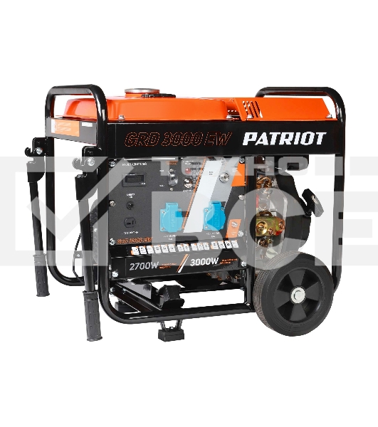 Электрогенератор дизельный Patriot GRD 3000EW, 3 кВт, 77 дБ, 70 кг