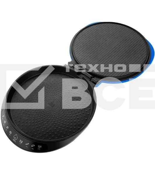 Пиццамейкер Kitfort КТ-3680 1800Вт синий/черный