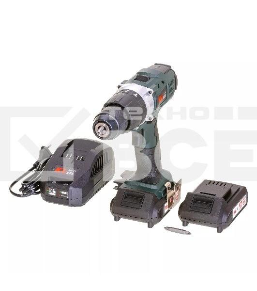 Профессиональный ударный шуруповерт Klpro KLDM18-20 (18В, Li-ion-2шт, 2.0А·ч, 40Нм, 2 скорости, подсветка, магнитная бита,З/У,в кейсе)