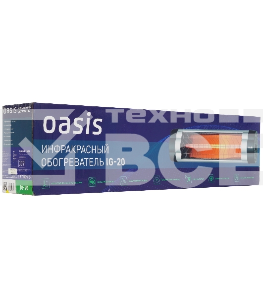 Обогреватель инфракрасный Oasis IG-20 (P)