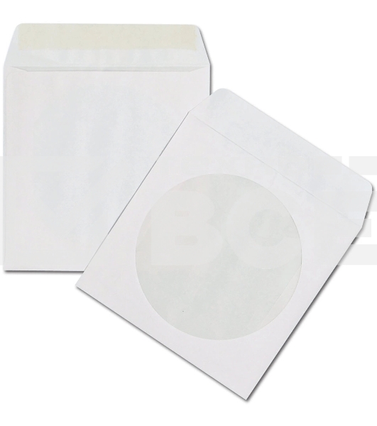 Конверт Silwerhof Eco 201070 CD 125x125мм с окном белый клеевой слой 80г/м2 (pack:1000pcs)