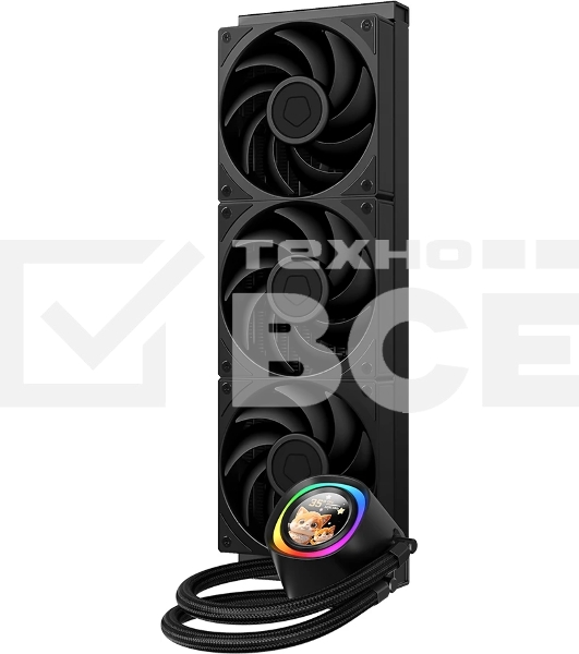Система водяного охлаждения ID-Cooling FX360 LCD PE (Soc 1851/1700/1200/115X/AM5/AM4, 3x120мм fan, 2450rpm, 34.3 дБ, 350W, PWM 4-pin, Al+Cu) (FX360 LCD PE)