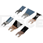 Набор насадок для МФИ Denzel по дереву и металлу, 6 шт., фото 1