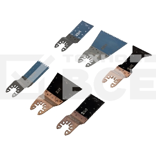 Набор насадок для МФИ Denzel по дереву и металлу, 6 шт.