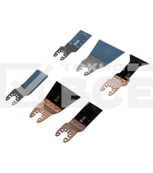 Набор насадок для МФИ Denzel по дереву и металлу, 6 шт.