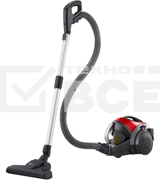 Пылесос LG VK89689HU красный, 380/1800 Вт, уборка сухая, пылесборник контейнер 1.2 л