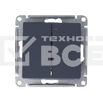 Механизм выключателя 2-кл. СП AtlasDesign 10А IP20 (сх. 5а) 10AX с подсветкой грифель, фото3