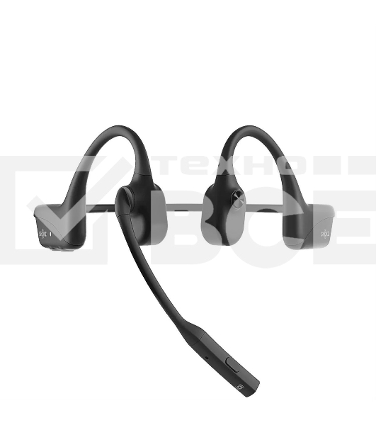 Беспроводные наушники SHOKZ OpenComm2 UC черный, костная проводимость, Bluetooth + USB-адаптер, до 16 ч
