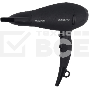 Фен Polaris PHD 2289AC серый, 2200 Вт, ионизация