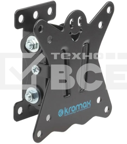 Кронштейн для телевизора Kromax CASPER-101 черный, 10'-32' макс. 25 кг, настенный, наклон