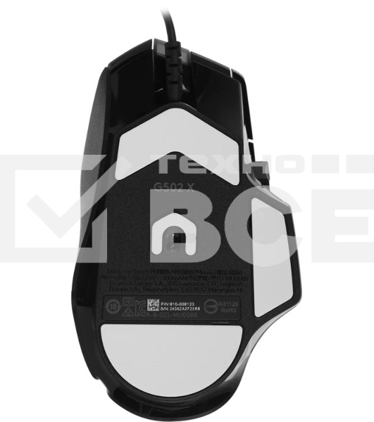 Мышь проводная Logitech G502 X черный, 25600 dpi, USB, кнопки - 13