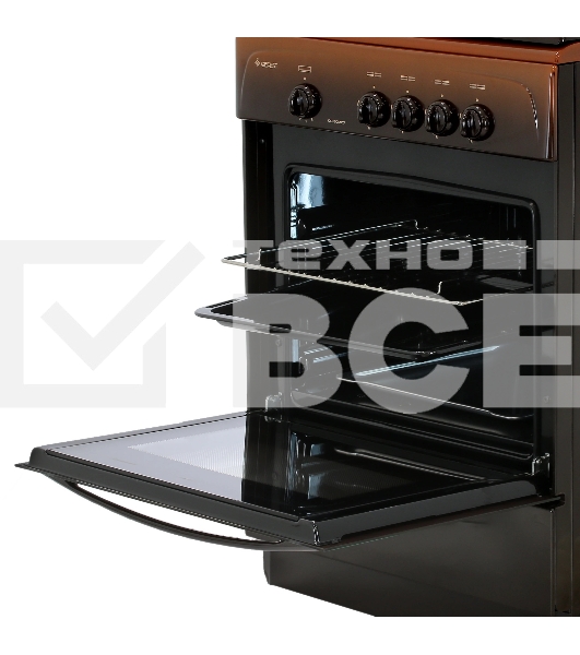 Плита газовая Gefest CG 60М C7 К83 коричневый, конфорок 4 шт, духовка 63 л, 60 см x 85 см x 60 см