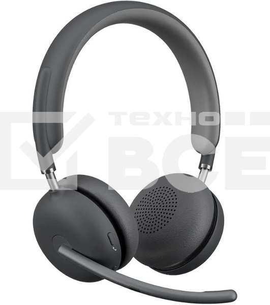 Гарнитура Logitech Zone Wireless 2 UC Graphite серый, беспроводная, Bluetooth 5.2, ANC