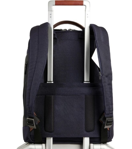 Рюкзак мужской Piquadro Brief2 CA4818BR2/BLUCU темно-синий/коричневый нейлон/натур.кожа