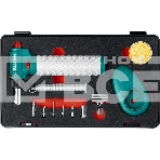 Газовый паяльник KRAFTOOL MULTI TORCH набор 8-в-1, 30-150 Вт, горелка, фен, пьезоподжиг, 1300°С, фото 1