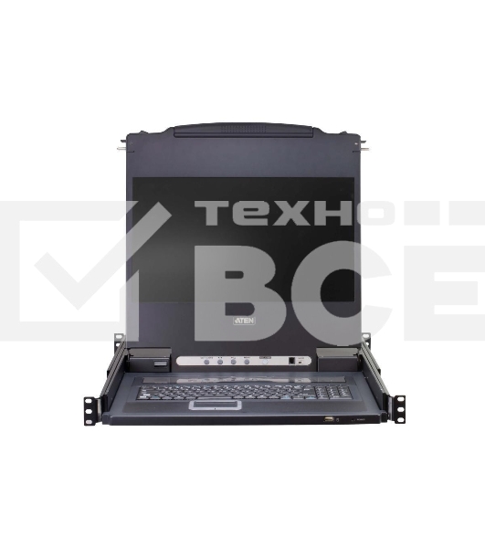 Портовый переключатель 16 с KVM консолью ATEN 16-Port PS/2-USB VGA Single Rail 17.3