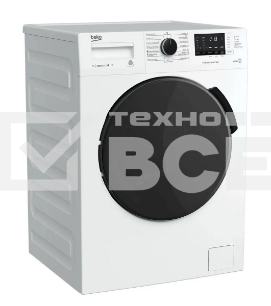 Стиральная машина Beko WSPE7612W белый, загрузка фронтальная 7 кг, 1000 об/мин., класс: А+++