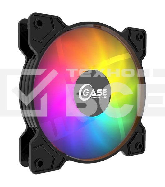 Вентилятор для корпуса Powercase M2_6P черный, 120 мм, 1200 об/мин, 29.58 дБ, 6 pin