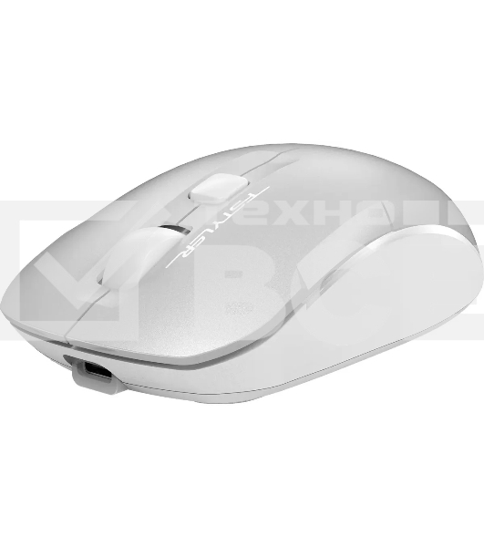 Мышь беспроводная A4Tech Fstyler FB26CS Air2 серебристый/белый, 2000 dpi, радиоканал, Bluetooth, USB, кнопки - 4