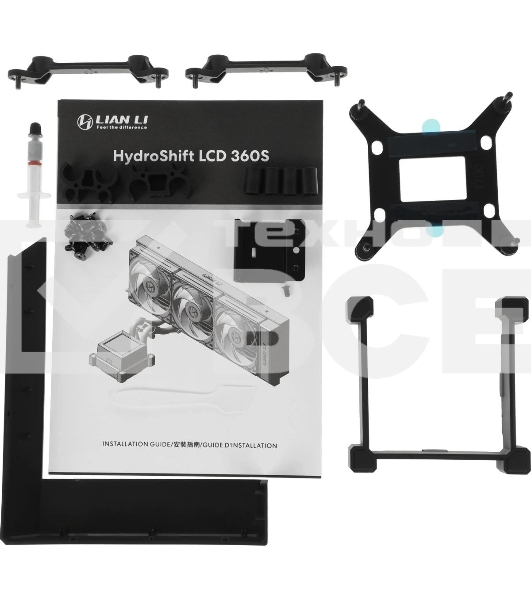 Система водяного охлаждения Lian-Li HydroShift LCD 360S Soc-AM5/AM4/1700 черный 4-pin 29.8dB Al+Cu LCD 330W Ret (G89.GHSLCD36SB.R0)