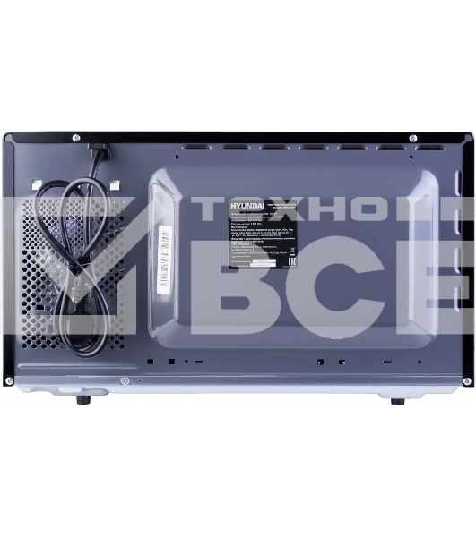 Микроволновая печь Hyundai HYM-D3010 черный, 23 л, 800 Вт, переключатели - кнопки, поворотный механизм