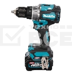 Дрель-шуруповерт Makita HP001GD201, Аккумуляторная, 40В, 2 АКБ, Ударная, Кейс, фото2
