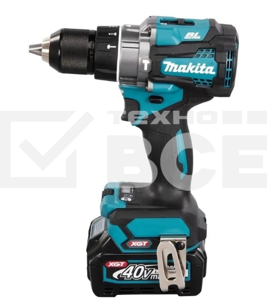Дрель-шуруповерт Makita HP001GD201, Аккумуляторная, 40В, 2 АКБ, Ударная, Кейс
