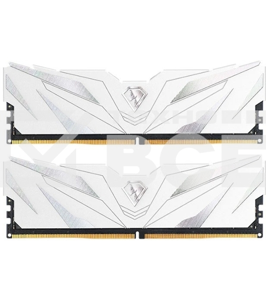 Оперативная память Netac Shadow II, DDR5, 32GB (2x16GB), 6000 MHz, CL38, DIMM, с радиатором, RGB, белый