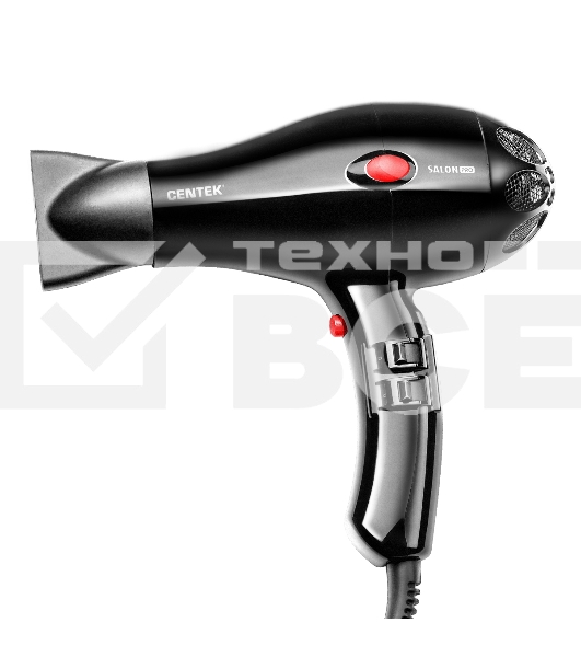 Фен Centek CT-2221 Professional 2200Вт, мощный AC мотор, 5 режимов, управление сбоку, хол воздух