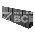 Радиатор биметаллический Royal Thermo PianoForte 200 черный - 12 секц., фото 1