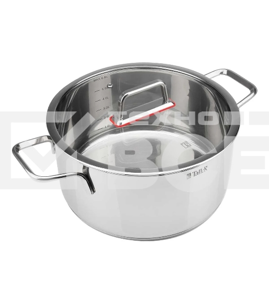 Кастрюля Taller TR-17275 Тенденси нержавеющая сталь 18/10, 6,8 л